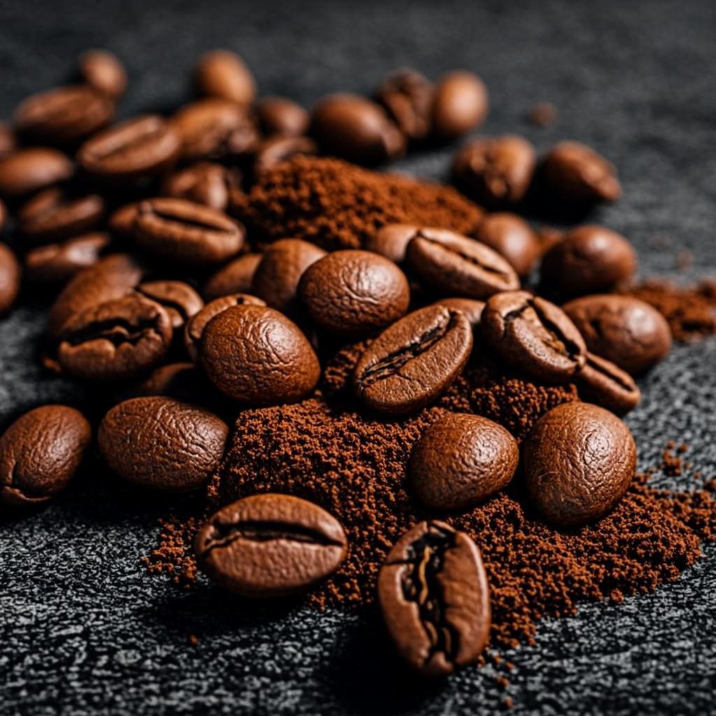 Roasted coffee beans
